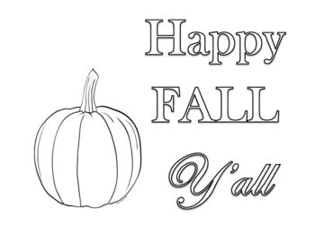 18 Its Fall Yall Coloring Pages - Printable Coloring Pages