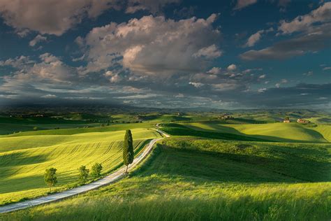 Download Italy Field Hill Cloud Sky Landscape Nature Photography