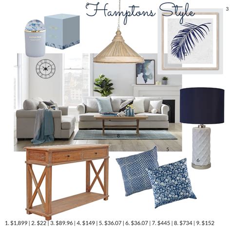Hamptons Style Interior Design Mood Board By Paulineo Style Sourcebook