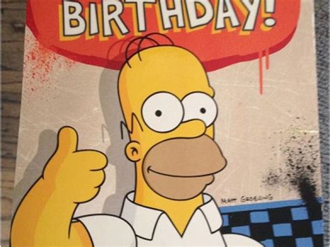 Homer Simpson Birthday Cards A Very Figgy Birthday And A Super Happy