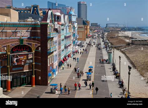 The Boardwalk In Atlantic City Nj Stock Photo Alamy