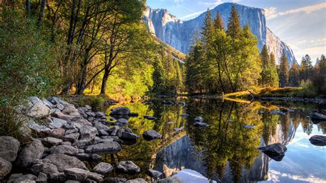 El Capitan From Yosemite Valley Wallpaper Backiee