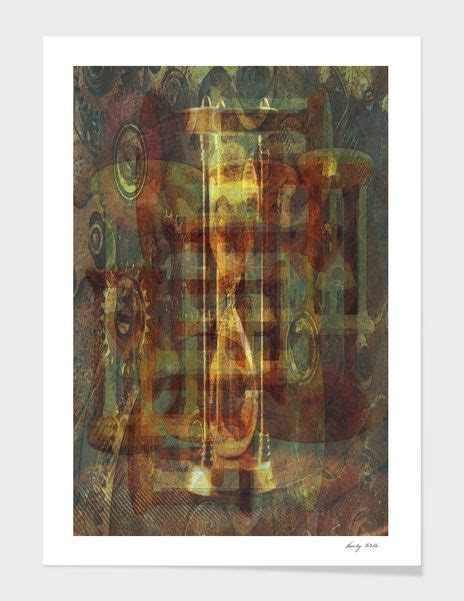 Hourglass Mechanical Art Print By Randy Witte Limited Edition From