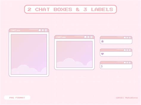 Stream Overlay Package For Twitch Cute Pastel Pink Windows Etsy