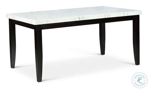 Westby White Marble Top Dining Table Wb380t