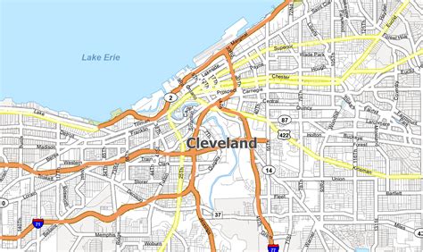 Cleveland Ohio Map Gis Geography