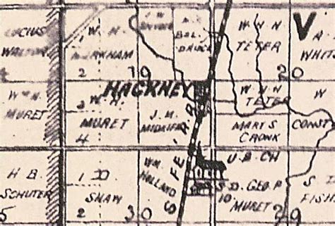 July 1892 Map Of Land Ownership In Cowley County