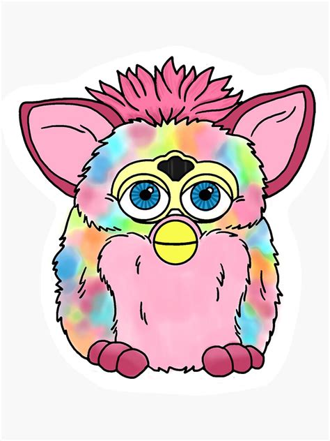 Furby Sticker Sticker For Sale By Splendidart Redbubble