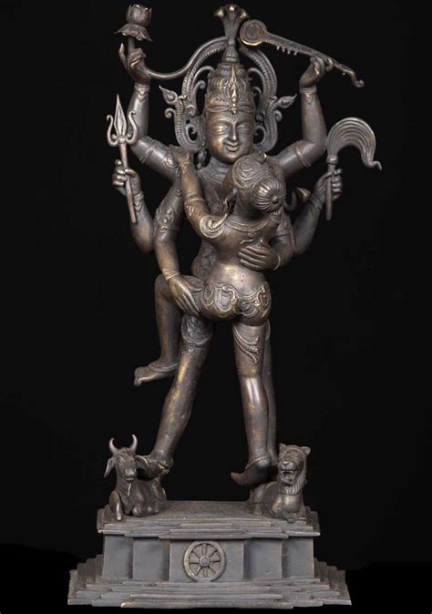 Sold Bronze Enraptured Shiva And Shakti 15 54b58 Hindu Gods And Buddha