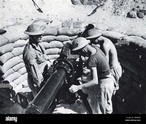British Soldiers Man A Range Finder Used To Provide Data To Anti