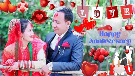 Marriage Anniversary Video 2nd Marriage Anniversary Of Parbat And