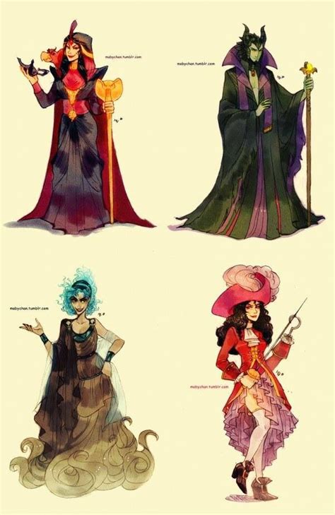 Four Different Types Of Women In Costumes