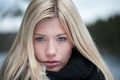 women face portrait freckles blonde wallpaper girls wallpaper better