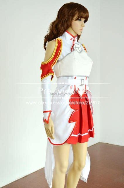 Cosplayandware 13 Sword Art Cosplay Asuna Yuuki Costume Women Adult