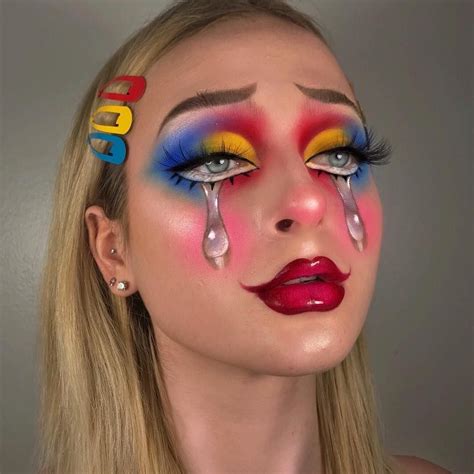↳ 𝐏𝐢𝐧𝐭𝐞𝐫𝐞𝐬𝐭 — Tanellyy Eyemakeupcat Crazy Makeup Clown Makeup Creative Eye Makeup