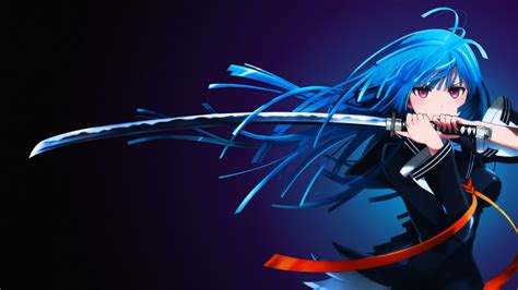 Kisara Tendou Anime Girl With Sword Hd Wallpaper Photo 1445