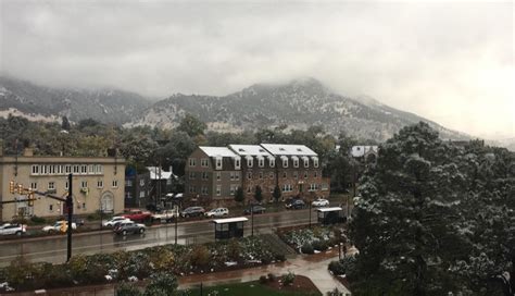 First Snow At The University Of Colorado Boulder Pics