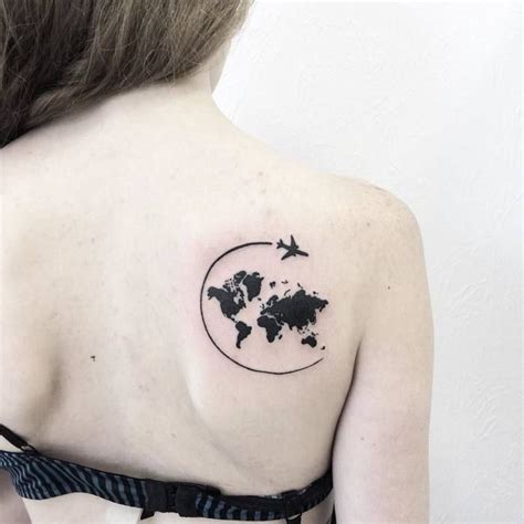 35 best world map tattoo ideas for travel lovers tattoobloq world map tattoos globe tattoos