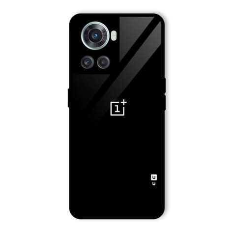 Jet Black Oneplus Special Glass Back Case For Oneplus 10r Mobile