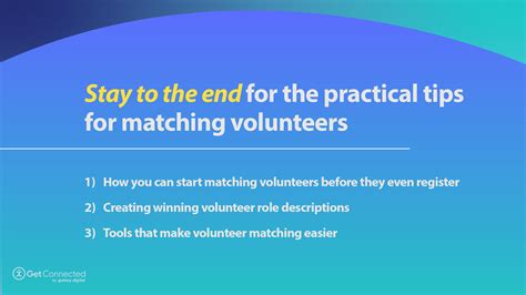 Matching Volunteers A Galaxy Digital Webinar