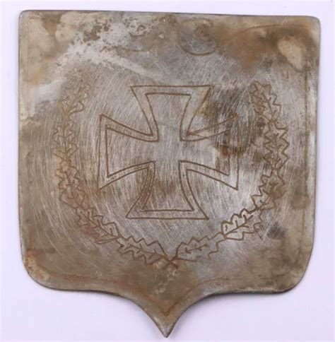 Ww2 German Iron Cross Shield Badge Wwii Ww1 Wwi Oak Leaves Germany Trench Art En 113 24 Picclick