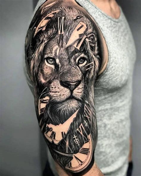 Art Lion Tattoo Sleeves Best Sleeve Tattoos Tattoo Sleeve Designs