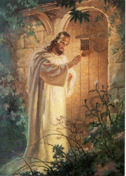 Jesus Knocking By American Painter Warner Sallman This Also Is A