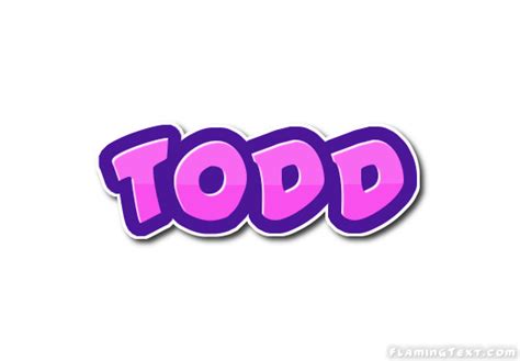 Todd Logo Free Name Design Tool From Flaming Text