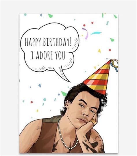 Harry Styles Birthday Card Printable Free
