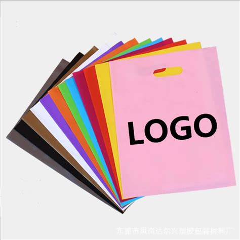 Customized Printed Logo Pe 100 Biodegradable Small Cute Pink Retail