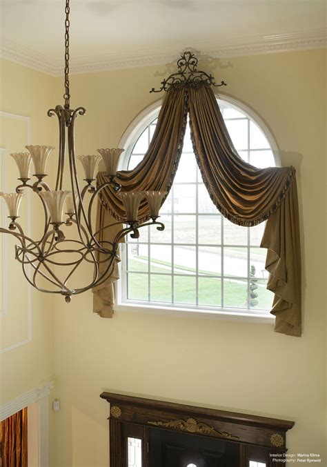 Arched top window with elongated width. Entryway Table/Dresser | Curtains for arched windows ...