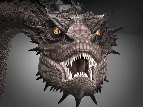 The Hobbit Smaug Dragon 3d Model By Squir