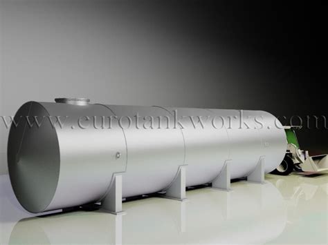 Horizontal Cylindrical Steel Tank Capacity 40 Cbm Eurotankworks