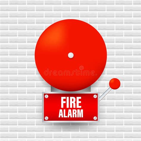 Fire Alarm System Fire Equipment Vector Illustration Stock Vector