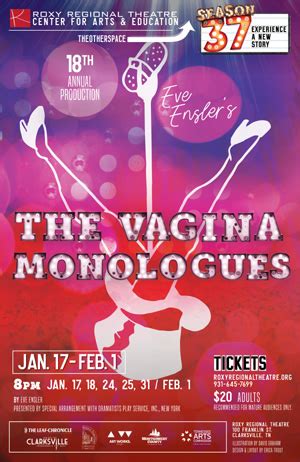 Eve Enslers The Vagina Monologues Supports The Sexual Assault Center January February