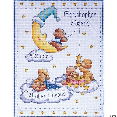 Counted Cross Stitch Birth Announcement Kits Cross Stitch Patterns