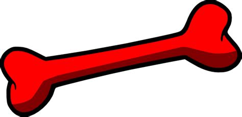 Red Dog Bone Clip Art At Vector Clip Art Online Royalty