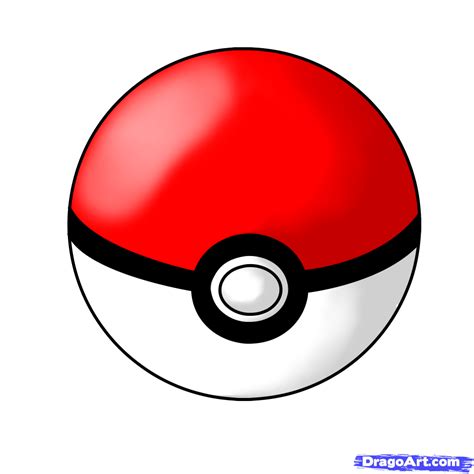 How To Draw A Pokeball Step By Step Pokemon Characters Anime Draw