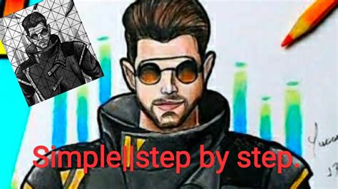 Free fire is the ultimate survival shooter game available on mobile. Freefire ALOK Character drawing||step by step for ...