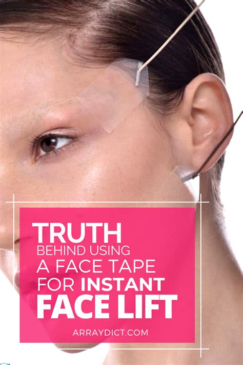 The Truth Behind Using A Face Tape For Instant Face Lift Instant Face