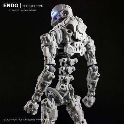 Endo The Skeleton 3d Printed Action Figure Digital Files Toy Forge