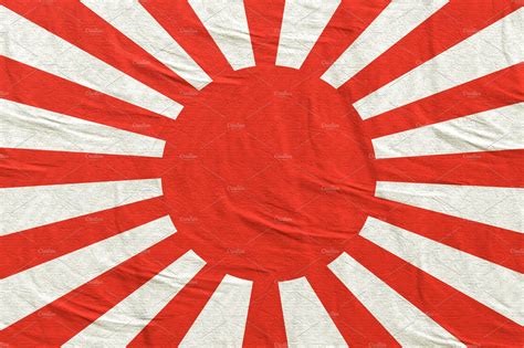 Old Japanese Imperial Flag Abstract Stock Photos ~ Creative Market