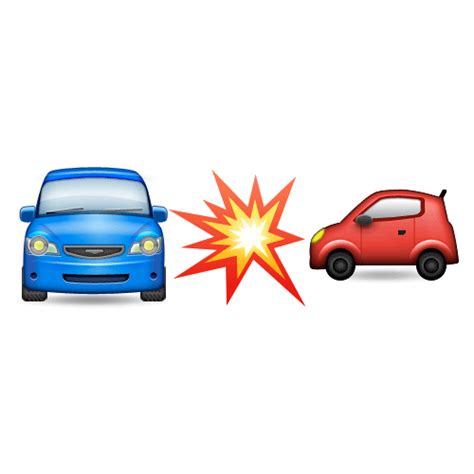 Car Explosion Car Emoji