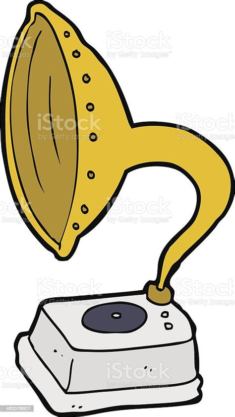 Cartoon Phonograph Stock Illustration Download Image Now Cheerful