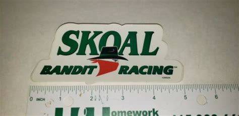 Vintage Skoal Bandit Racing Adhesive Decal Ebay