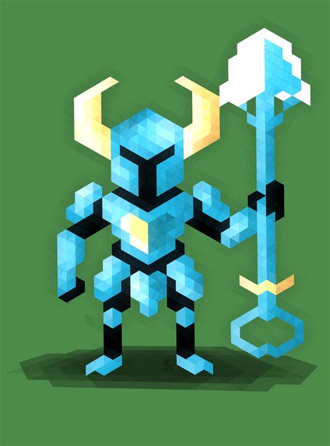 Made In Hexels Photo Shovel Knight Retro Gaming Art Pixel Art