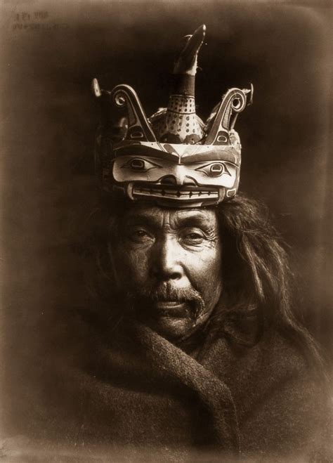 A Kwakiutl Man Wearing A Mask Depicting A Man Transforming Into A Loon 1914 Native American