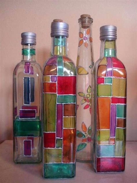 40 Diy Creative Ideas Of How To Recycle Old Bottles Glass Bottles Art