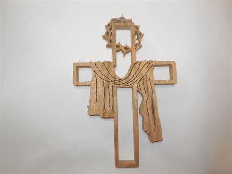 Crown Of Thorns Cross Made Out Of Ash Wood By Coldwatercrafter On Etsy