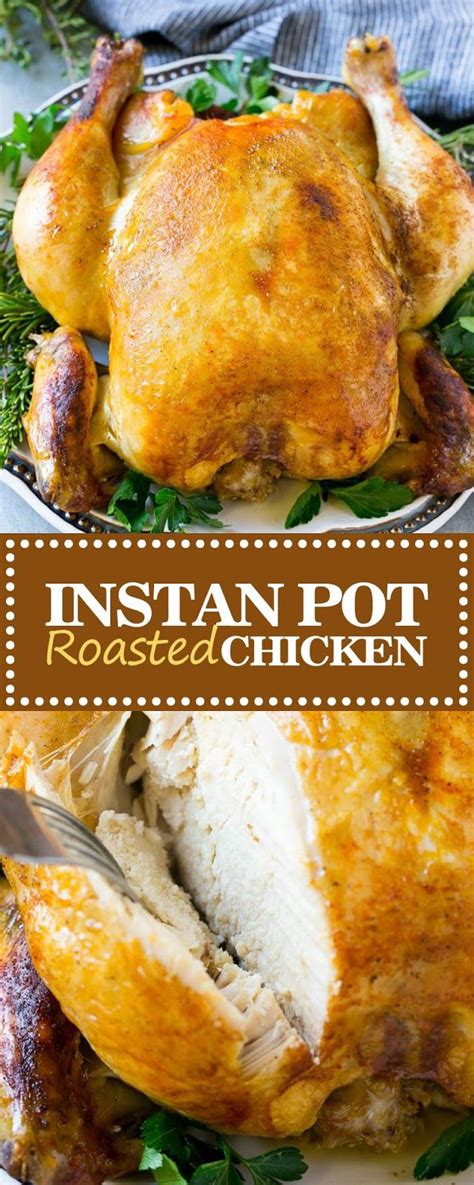 Use the pressure cooker to make enough shredded chicken for dinner all week use it for meal prep to eat healthier lunches! INSTANT POT ROASTED CHICKEN | Instant pot recipes, Chicken ...